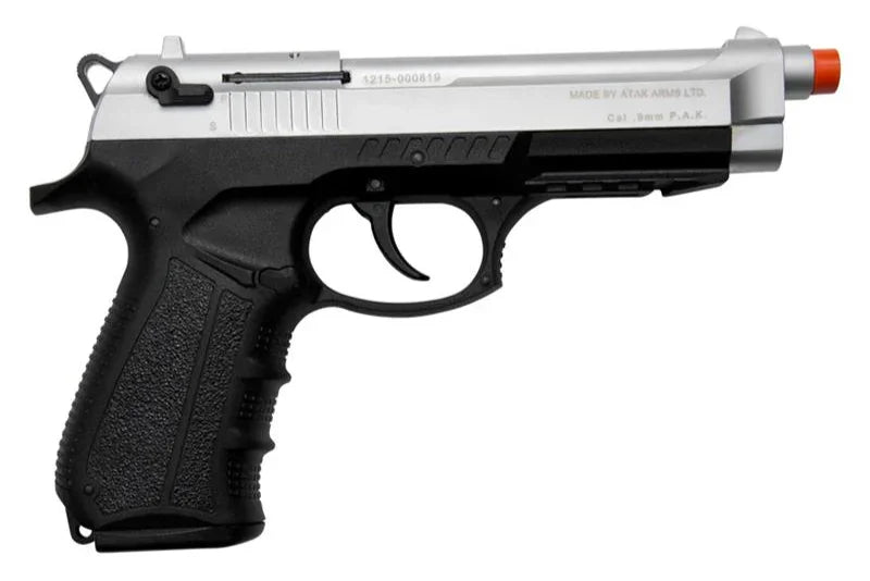 Zoraki M918 Semi-Auto Front Firing Blank Gun in Silver