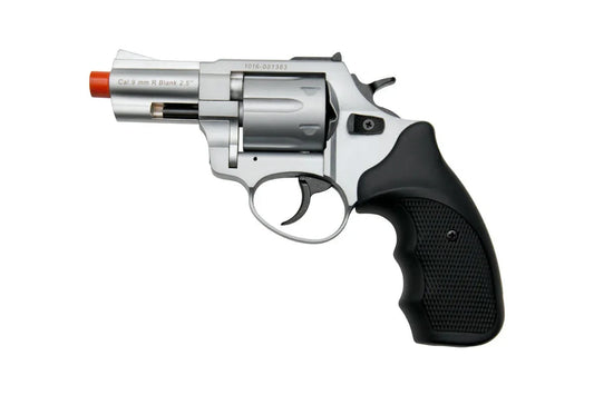 ZORAKI R1 2.5" Barrel Front Firing Blank Revolver in Silver