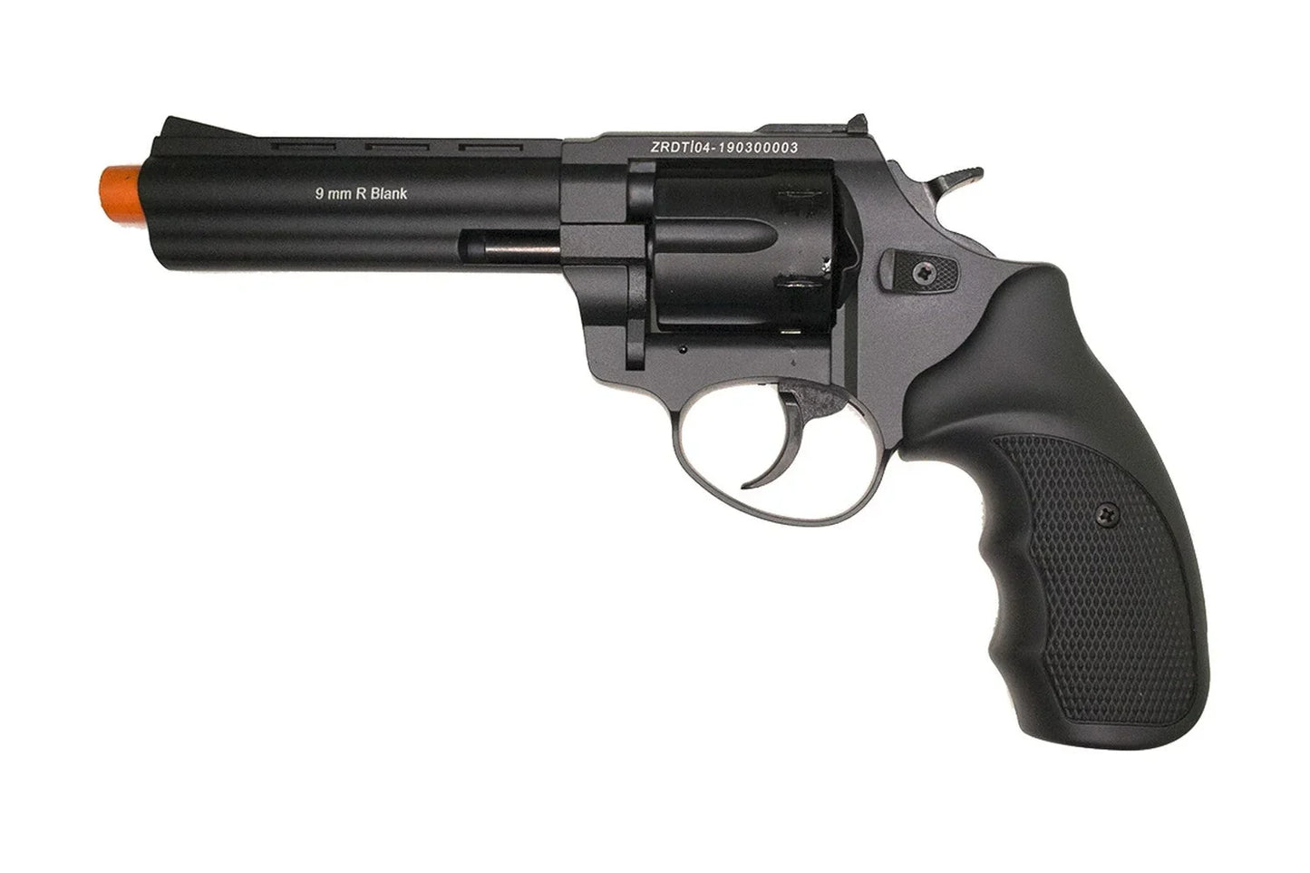ZORAKI R1 4.5-Inch Barrel Front Firing Blank Revolver, Black