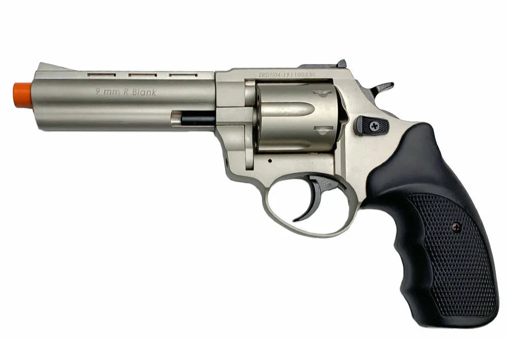 ZORAKI R1 4.5" Barrel Front Firing Blank Revolver in Satin