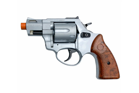 ZORAKI R2 Front Firing Blank Revolver in Silver