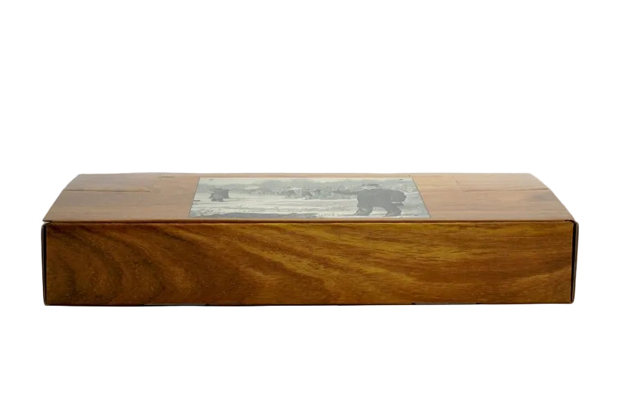 Italian 1825 dueling pistols displayed in wooden presentation case