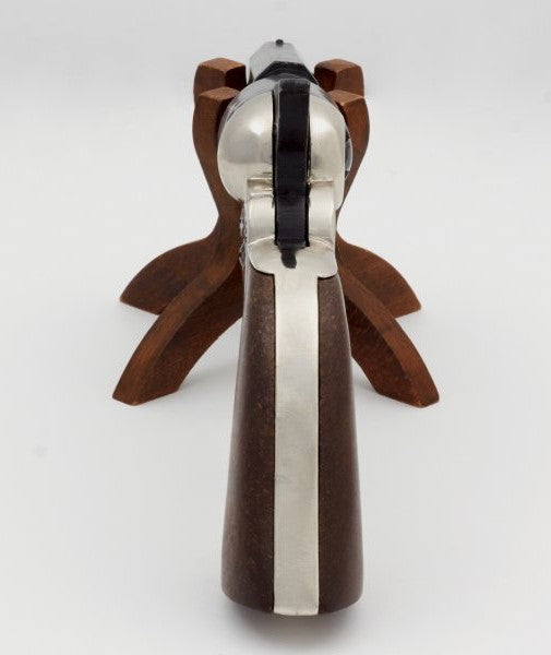 Denix 1849 Dragoon Non-Firing Prop Revolver In Nickel - TCN VAULT