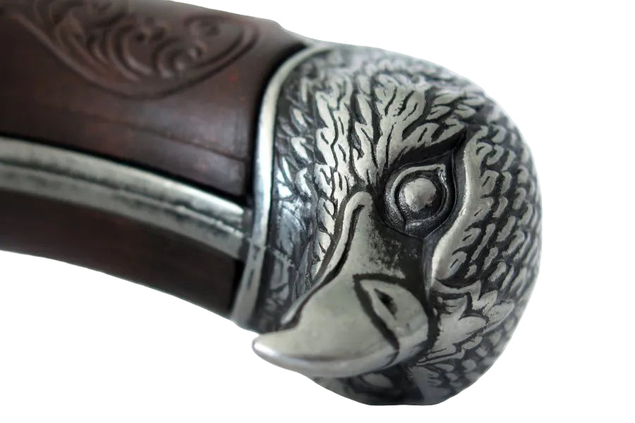 Colonial era inspired 3 barrel flintlock pistol replica with detailed antique gray finish