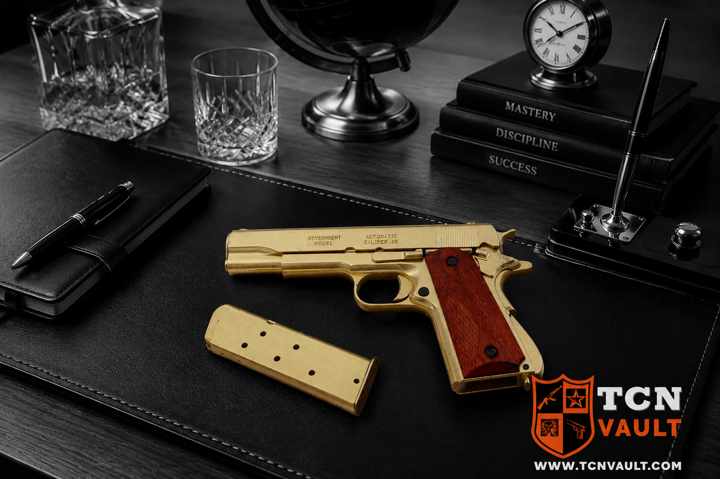 gold replica of the 1911 non-firing gun