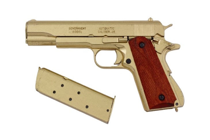 Denix 1911 Field-Strippable Non-Firing Replica Gun in Gold - TCN VAULT