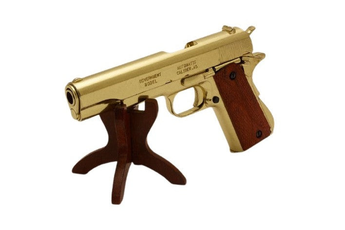 Denix 1911 Field-Strippable Non-Firing Replica Gun in Gold - TCN VAULT