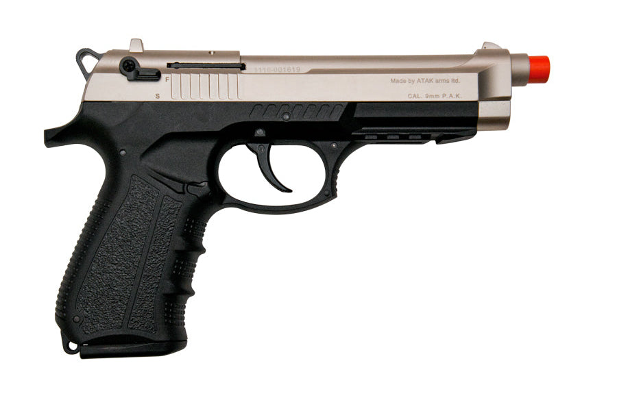 Zoraki M918 Semi-Auto Front Firing Blank Gun in Satin - TCN VAULT