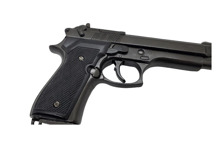 Denix Military Beretta M92 Non-Firing Movie Prop Gun in Black - TCN VAULT