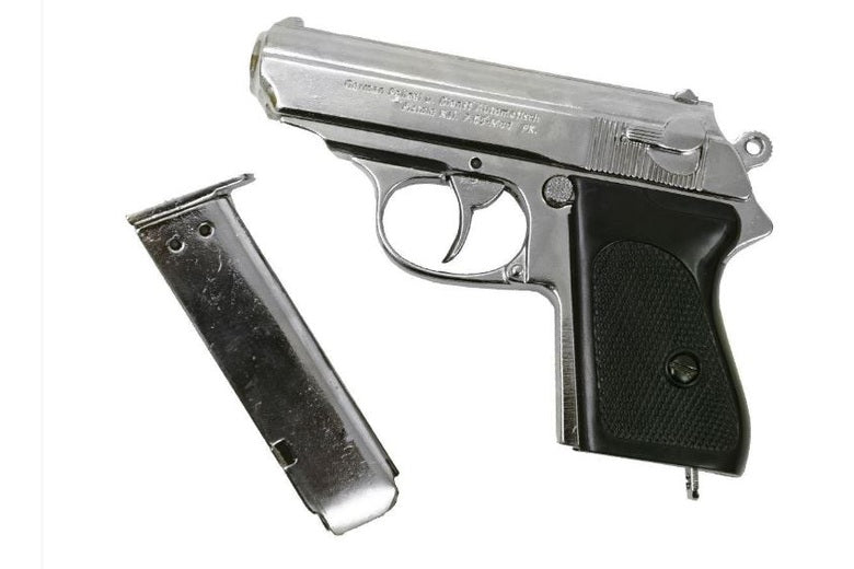 Denix Walther PPK James Bond Non-Firing Prop Gun in Nickel - TCN VAULT