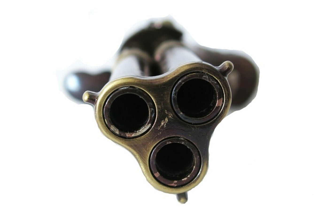 Denix 18th Century 3 Barrel Brass Non-Firing Flintlock Prop - TCN VAULT