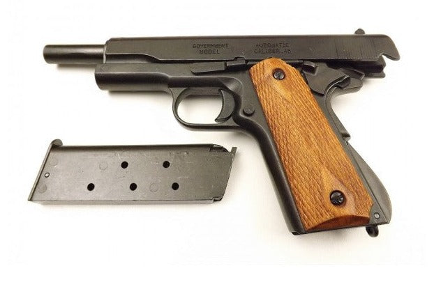 Denix M1911 Non-Firing Field Strippable Prop Gun With Checkered Grips - TCN VAULT