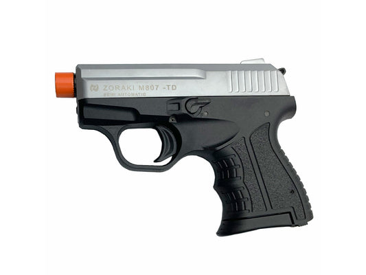 Zoraki M807 8mm Front Firing Blank Gun in Silver - TCN VAULT