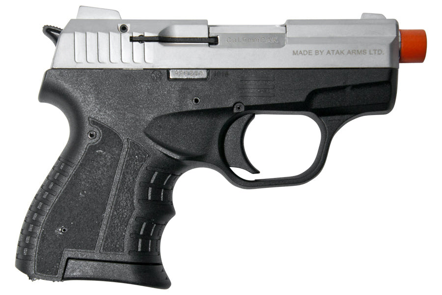 Zoraki M906 Semi Automatic 9mm Front Firing Blank Gun, Silver - TCN VAULT