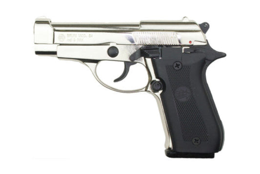 Bruni M84 Semi Automatic Top Firing Blank Gun in Nickel - TCN VAULT
