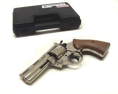 Bruni 9mm Magnum Blank Firing Revolver in Nickel - TCN VAULT