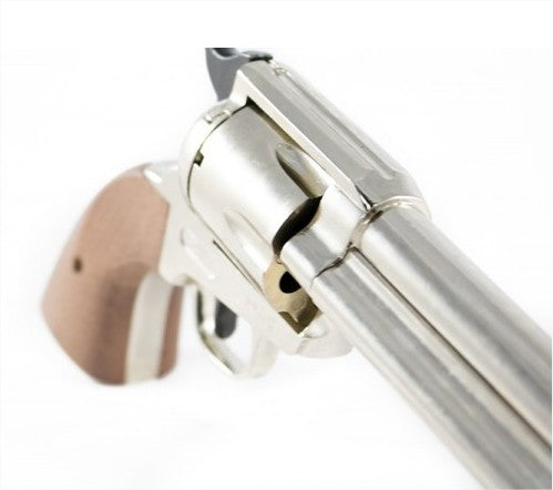 Bruni 1873 Fast Draw Blank Firing Revolver In Nickel - TCN VAULT