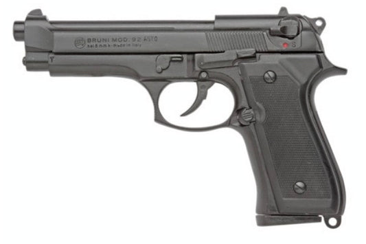 Bruni M92 Full Automatic Top Firing Blank Gun in Black - TCN VAULT