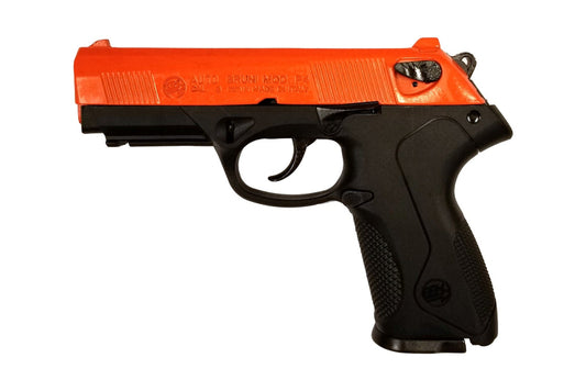 Bruni P4 Storm 2-tone orange and black blank firing gun for training and self defense