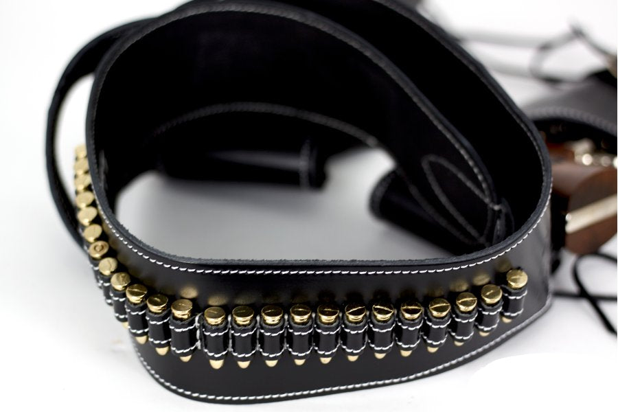 western holster with dummy ammo detail