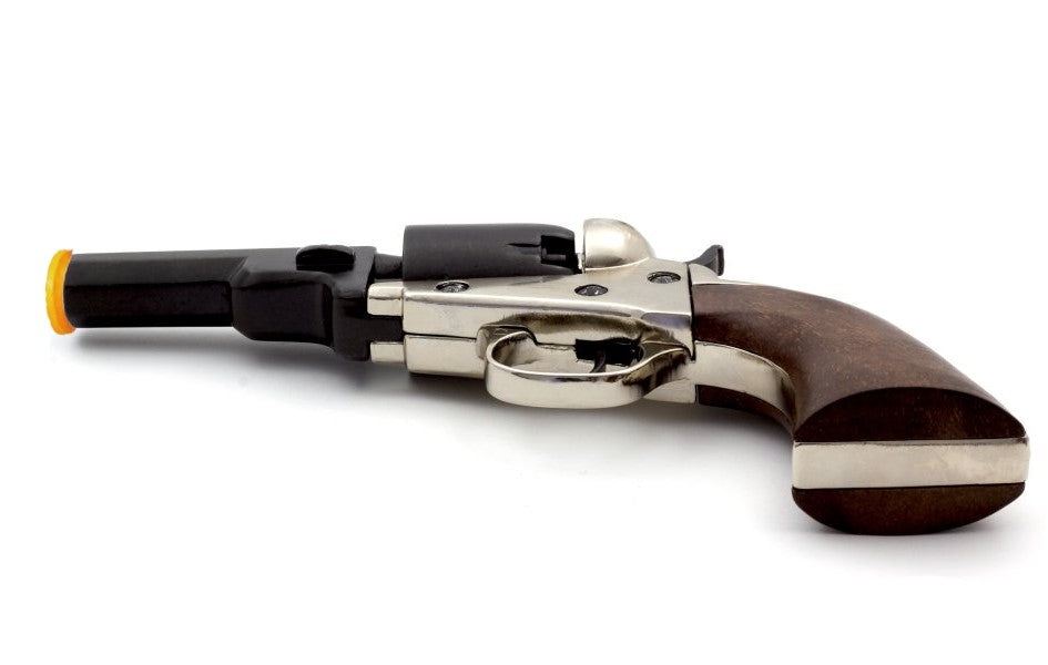Denix 1849 Dragoon Non-Firing Prop Revolver In Nickel - TCN VAULT