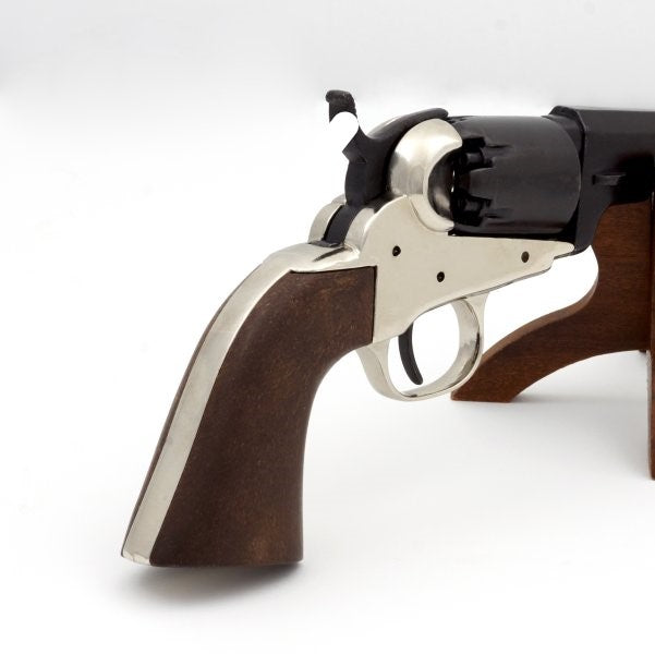 Denix 1849 Dragoon Non-Firing Prop Revolver In Nickel - TCN VAULT