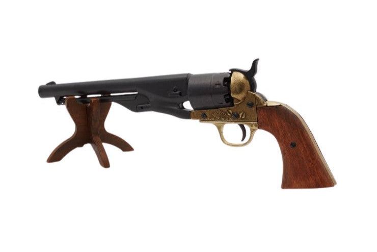 Denix 1860 Civil War Army Non-Firing Revolver In Brass - TCN VAULT