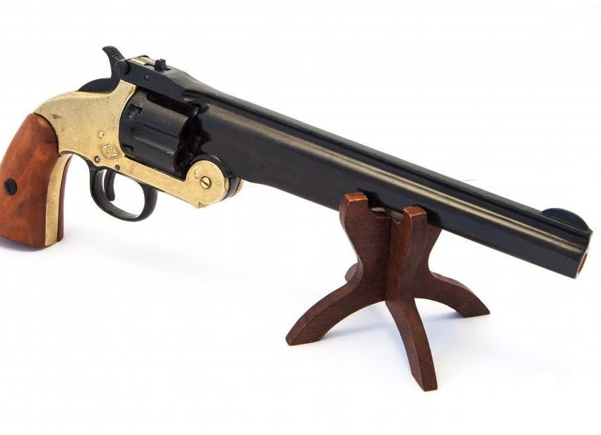 Denix 1869 Schofield Non-Firing Revolver with Brass Trim - TCN VAULT