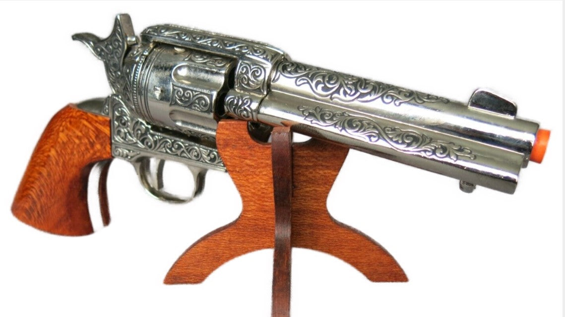 Denix 1873 Peacemaker Non-Firing Revolver with Gold Engravings - TCN VAULT