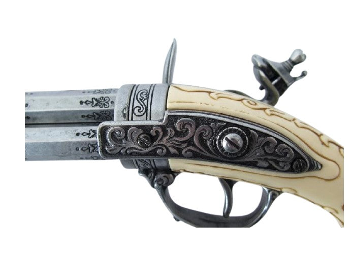 Denix 18th Century 3 Barrel Non-Firing Flintlock Gray - TCN VAULT