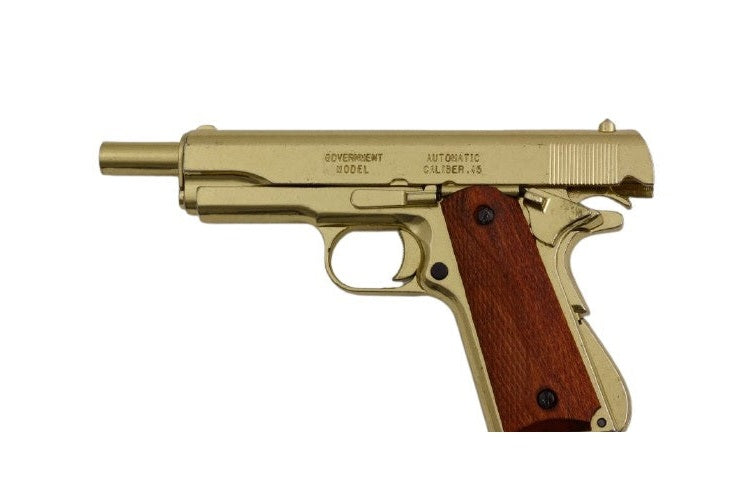 Denix 1911 Field-Strippable Non-Firing Replica Gun in Gold - TCN VAULT