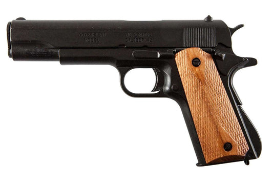Denix 1911 Non-Firing Replica Gun with Light Wood Grips - TCN VAULT