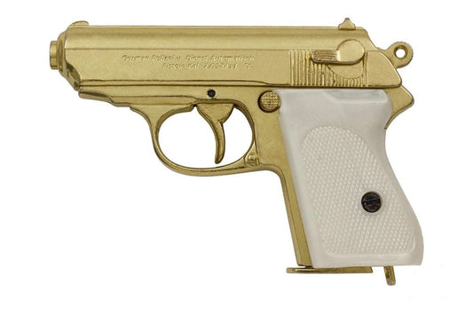 Denix 1931 Walther PPK Non-Firing Replica in Gold Finish - TCN VAULT