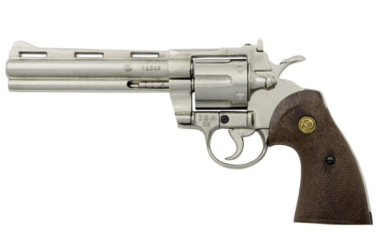 Denix Python 357 Magnum Non-Firing Prop Gun in Nickel - TCN VAULT