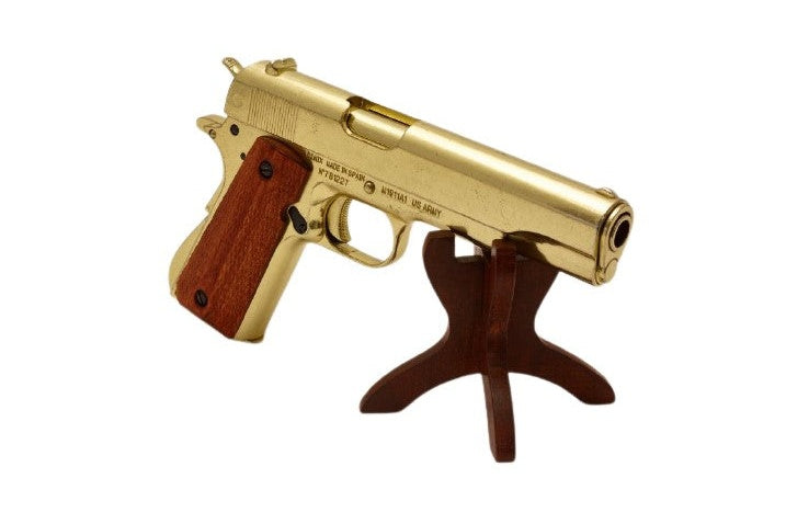 Denix 1911 Field-Strippable Non-Firing Replica Gun in Gold - TCN VAULT