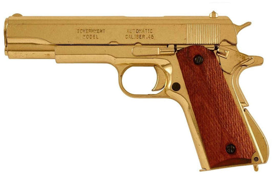 Denix 1911 Field-Strippable Non-Firing Replica Gun in Gold - TCN VAULT