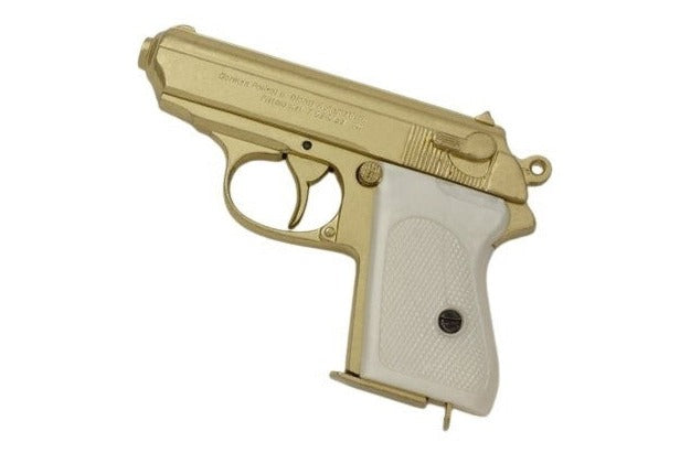 Denix 1931 Walther PPK Non-Firing Replica in Gold Finish - TCN VAULT