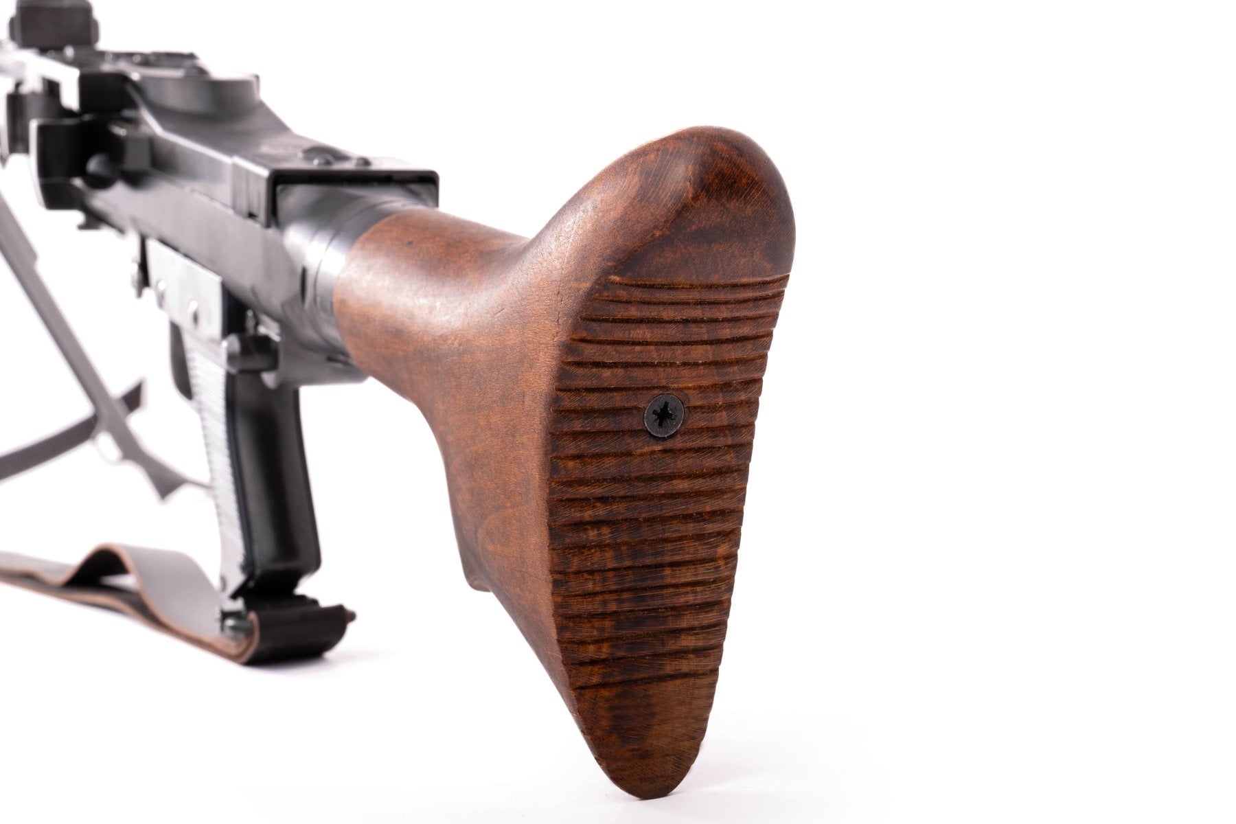 View of the stock detail on the Denix MG 34