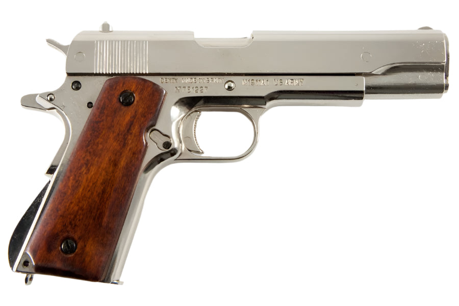 Denix fied strippable 1911 non-firing replica in nickel finish