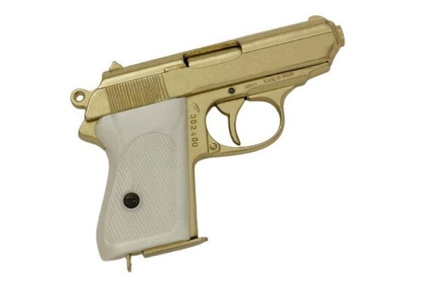 Denix 1931 Walther PPK Non-Firing Replica in Gold Finish - TCN VAULT