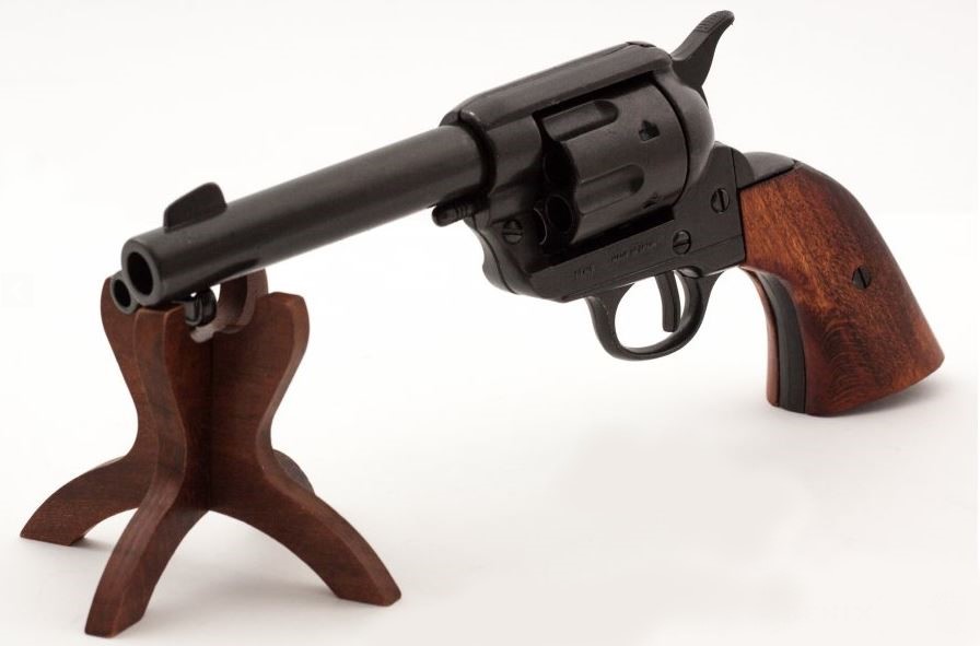 Denix M1873 Fast Draw Non-Firing Revolver Replica in Black - TCN VAULT