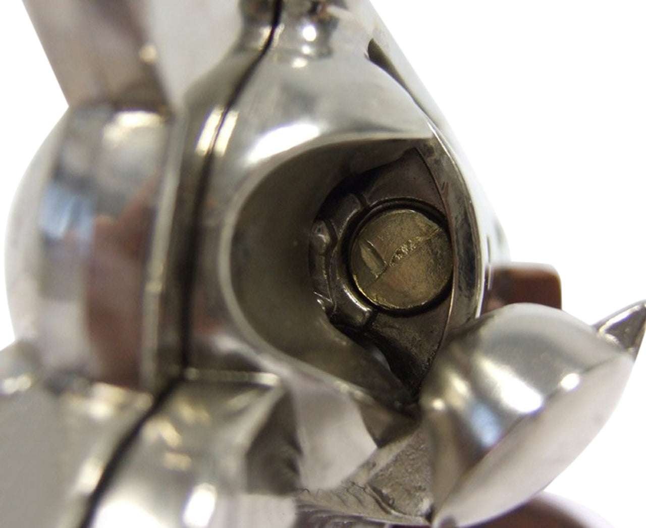 Denix 1873 SAA Peacemaker Non-Firing Revolver in Nickel - TCN VAULT