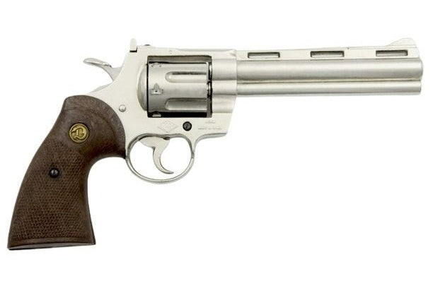 Denix Python 357 Magnum Non-Firing Prop Gun in Nickel - TCN VAULT