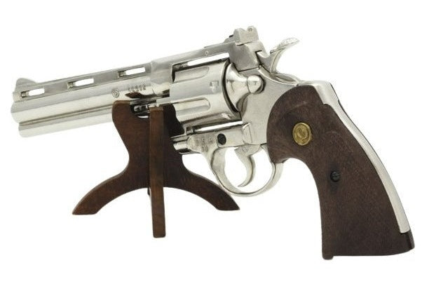 Denix Python 357 Magnum Non-Firing Prop Gun in Nickel - TCN VAULT