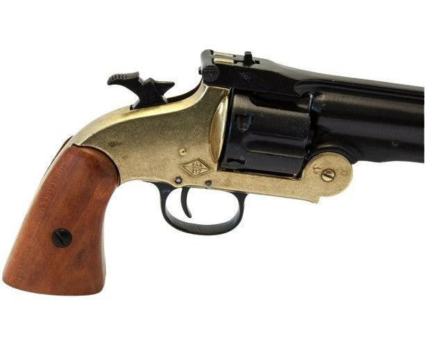 Denix 1869 Schofield Non-Firing Revolver with Brass Trim - TCN VAULT
