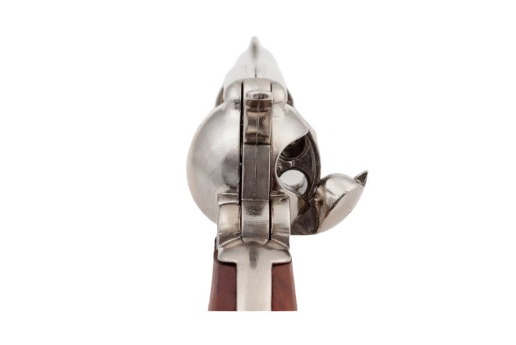 Denix SAA 1873 5.5 inch Barrel Non-Firing Revolver In Nickel - TCN VAULT