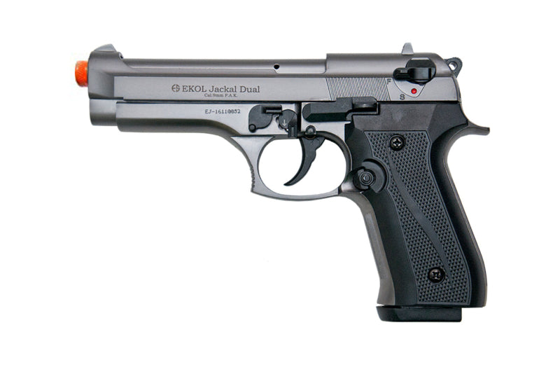 EKOL Jackal Dual Automatic Front Firing Blank Gun in Fume - TCN VAULT