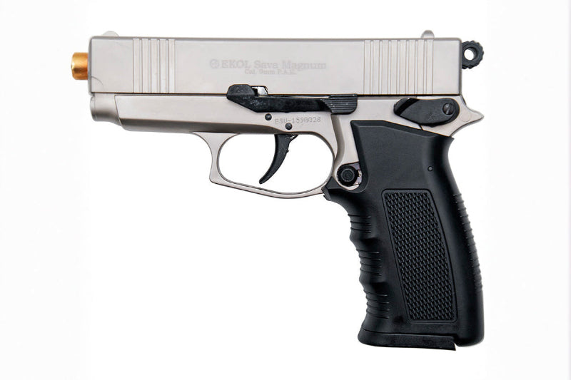 EKOL SAVA Magnum Semi-Auto 9mm Blank Gun in Satin - TCN VAULT