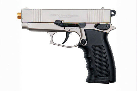 EKOL SAVA Magnum Semi-Auto 9mm Blank Gun in Satin - TCN VAULT
