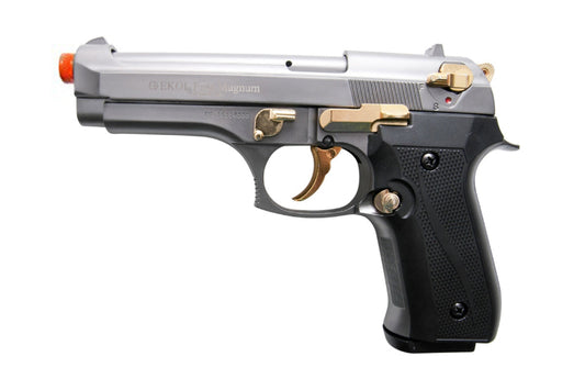 EKOL Firat Compact Semi-Auto Blank Gun, Satin and Gold Fittings - TCN VAULT